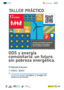 Cartel taller ODS y Pobreza Energética