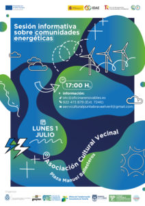 Sesión informativa comunidades energéticas