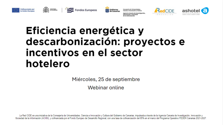 Ashotel Webinar: 'Eficiencia energética y descarbonización: proyectos e incentivos en el sector hotelero'