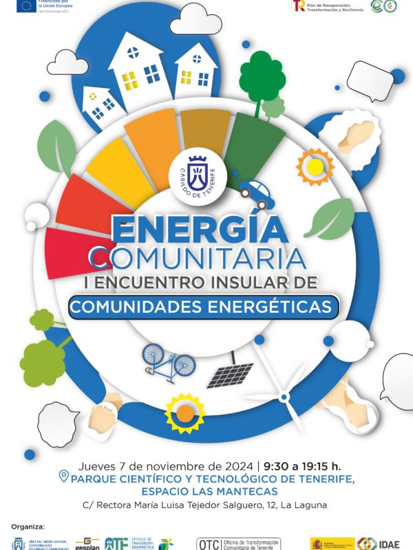 CARTEL ENERGÍA COMUNITARIA - I ENCUENTRO INSULAR DE COMUNIDADES ENERGÉTICAS