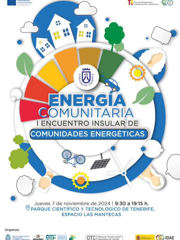 CARTEL ENERGÍA COMUNITARIA - I ENCUENTRO INSULAR DE COMUNIDADES ENERGÉTICAS