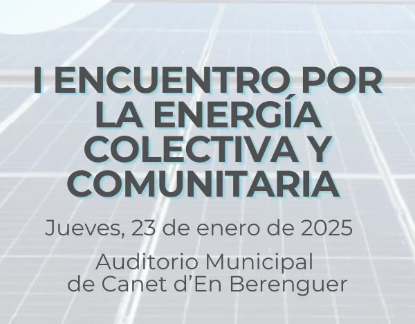 I Encuentro Nacional por la energía colectiva y comunitaria