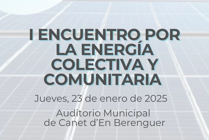 I Encuentro Nacional por la energía colectiva y comunitaria