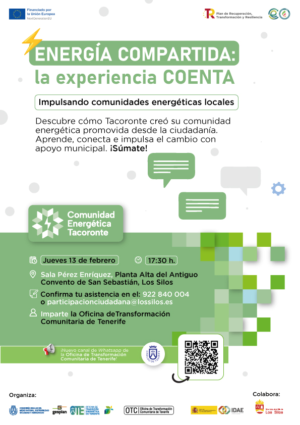 SESIÓN DE EXPERIENCIAS: COENTA Y LA CREACIÓN DE COMUNIDADES ENERGÉTICAS