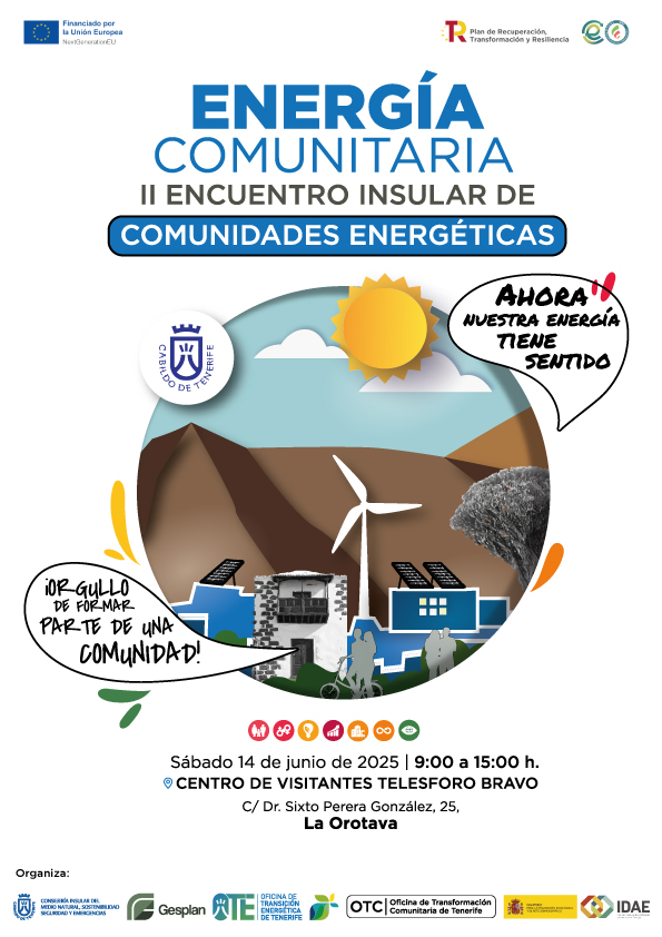 Cartel II Encuentro Insular de Comunidades Energéticas - Energía Comunitaria