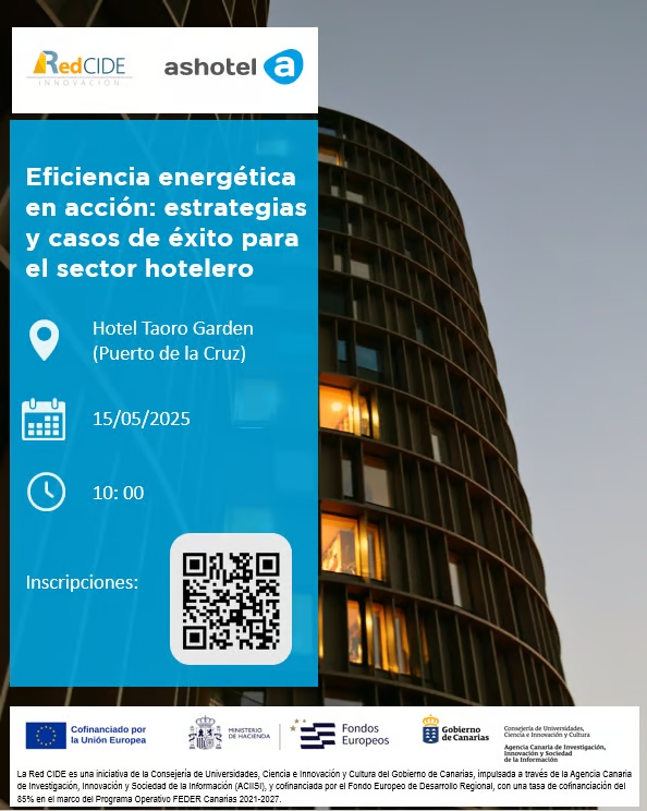 RED CIDE: Jornada presencial 'Eficiencia energética en acción: estrategias y casos de éxito para el sector hotelero