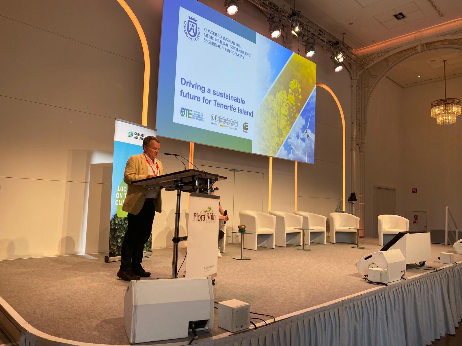 El Cabildo de Tenerife refuerza su compromiso climático en la Conferencia Internacional de la Alianza por el Clima 2025