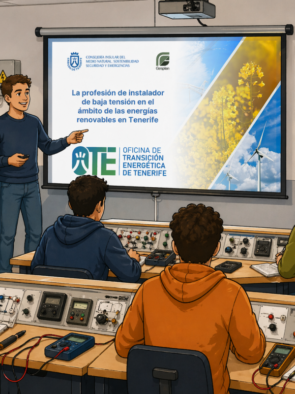 La OTE del Cabildo de Tenerife imparte una formación al alumnado del IES La Laboral