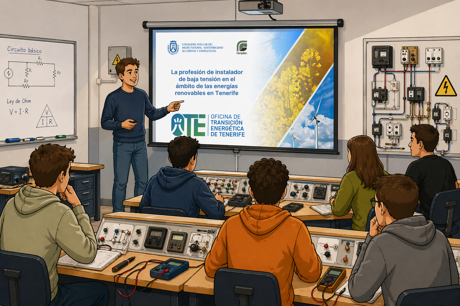 La OTE del Cabildo de Tenerife imparte una formación al alumnado del IES La Laboral