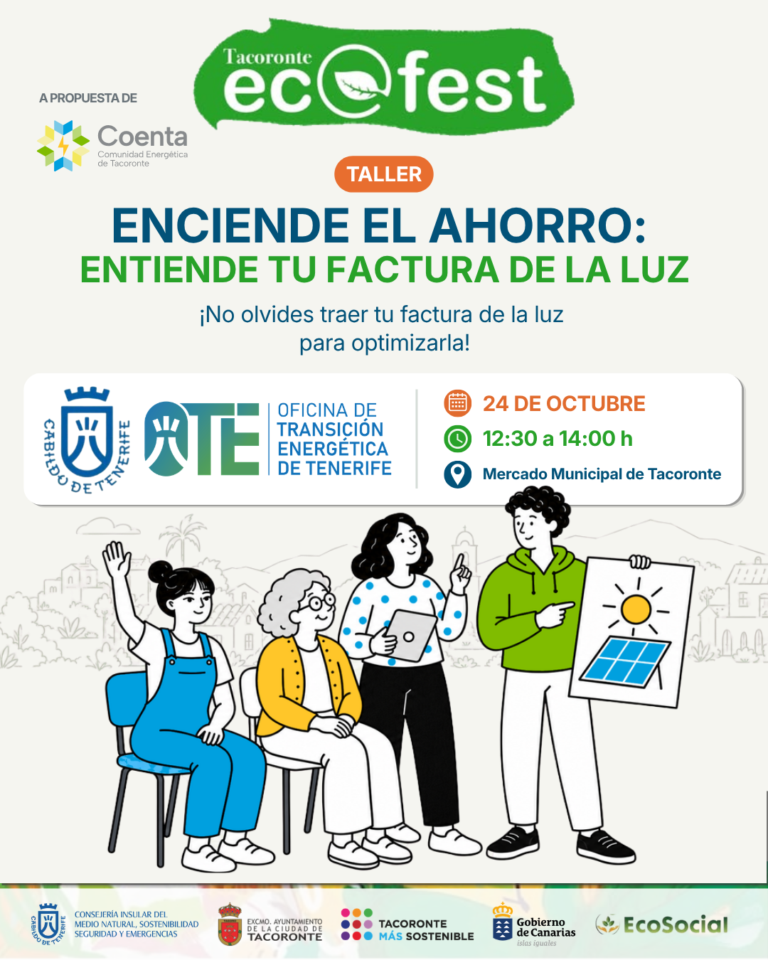 Taller Enciende el ahorro: entiende tu factura de la luz
